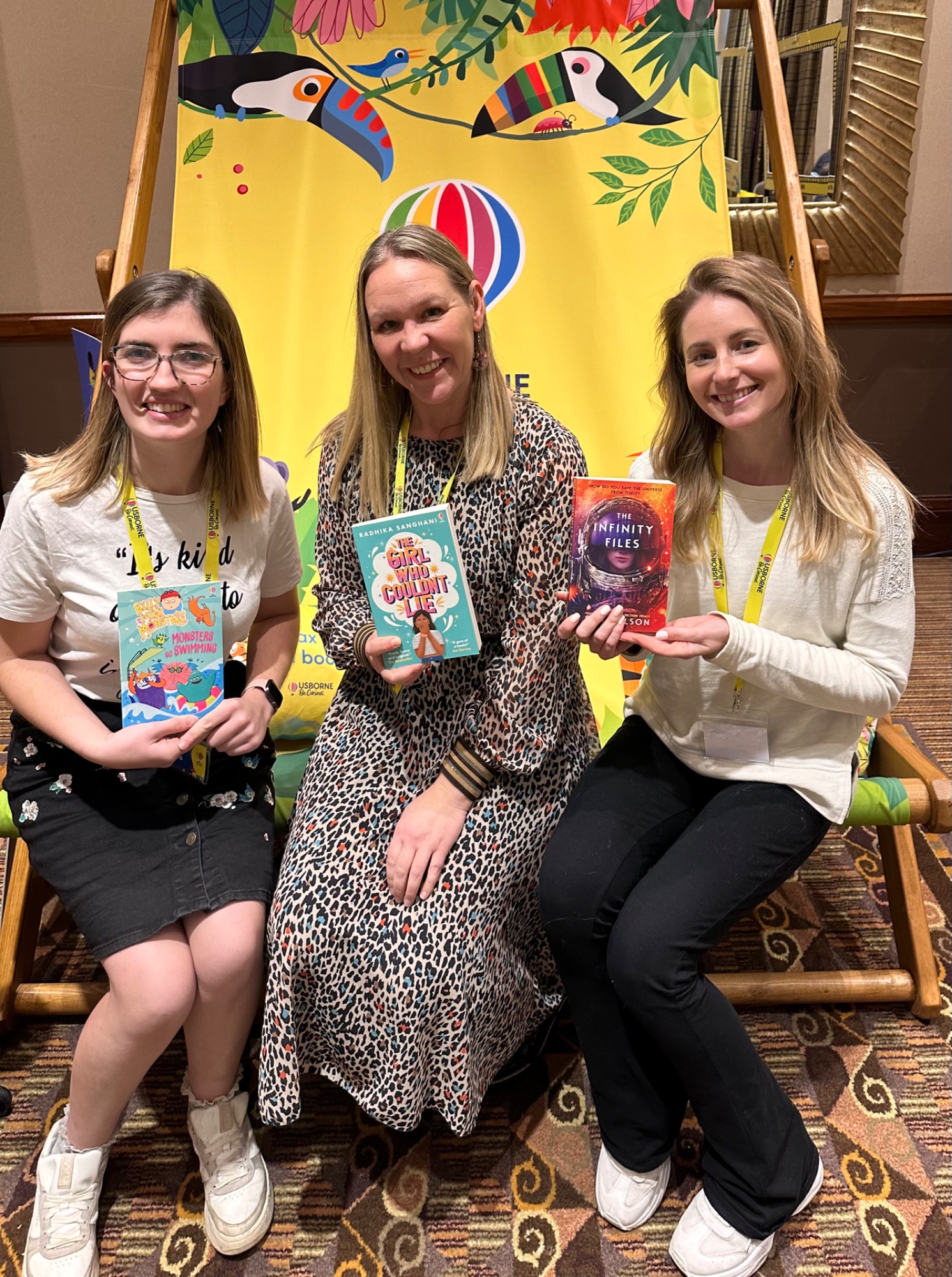 Sara with her team at an Usborne event